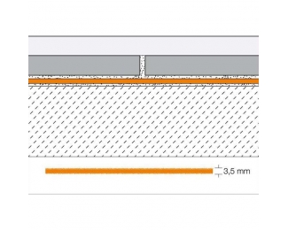 Lámina pesada de polietileno Schluter Ditra Sound 55x75cm h=3,5mm (0,41m²) sin embalaje