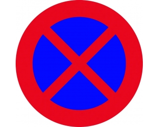 Señal de bolsa "Prohibido parar y estacionar" JAR 4050027