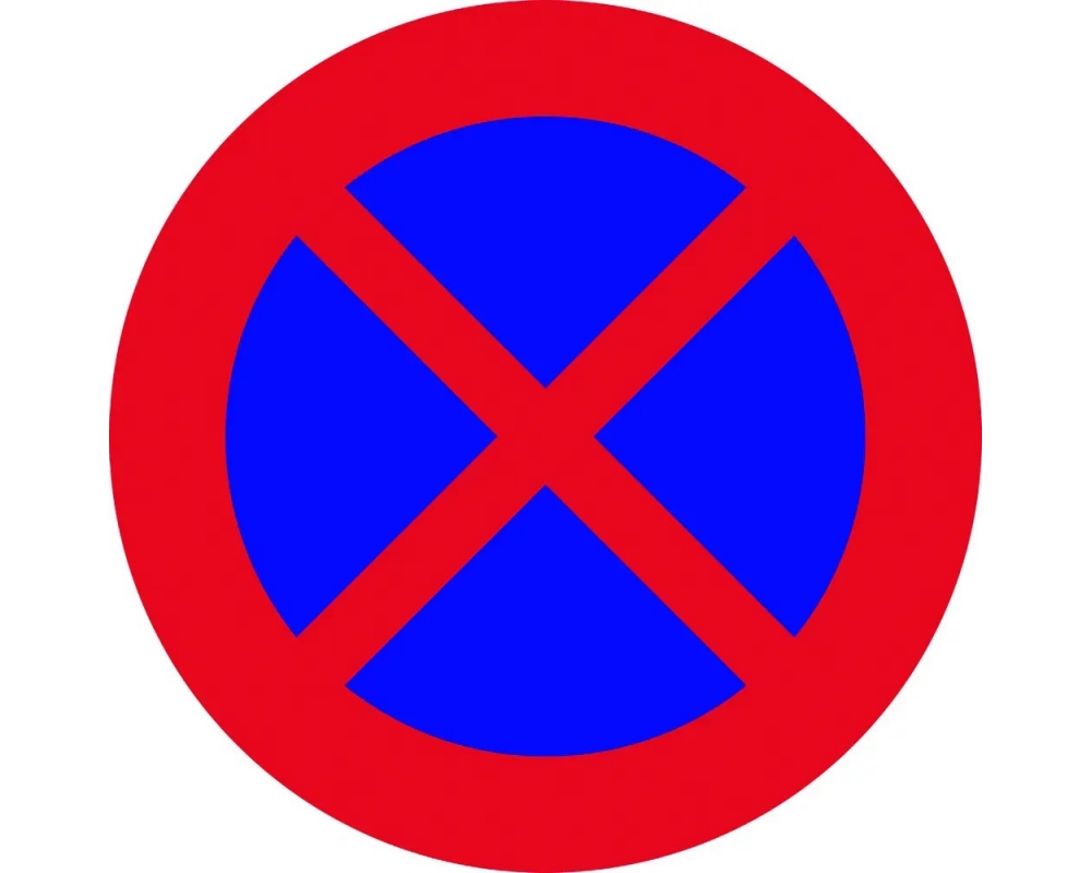 Señal de bolsa "Prohibido parar y estacionar" JAR 4050027