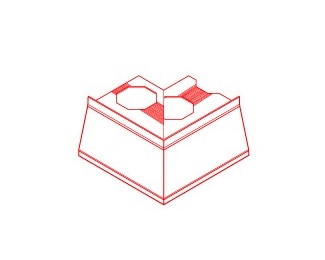 Ángulo vierteaguas de aluminio lacado Novovierteaguas GT