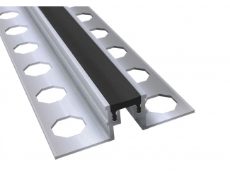 Perfil para junta estructural Novojunta Pro Aluminio Plus lisa 2,5m