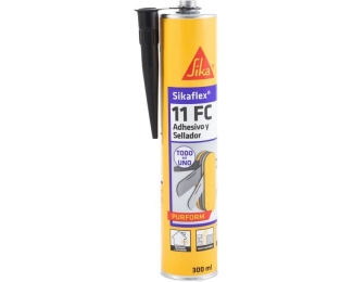 Masilla de poliuretano Sikaflex 11FC antracita cartucho 300ml