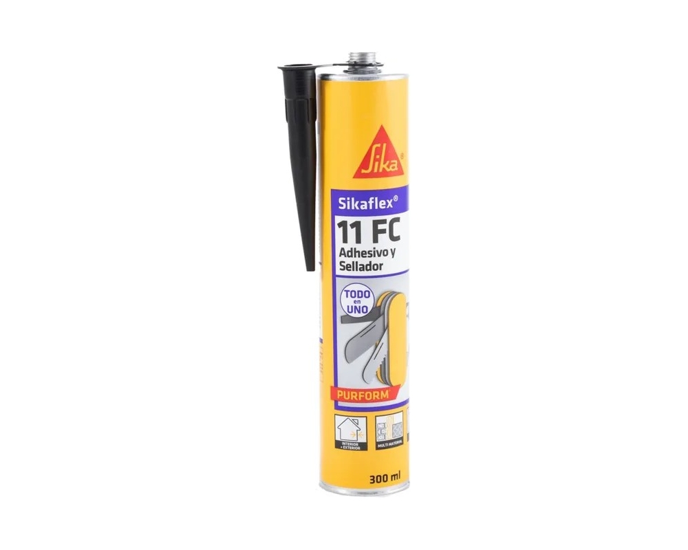 Masilla de poliuretano Sikaflex 11FC antracita cartucho 300ml