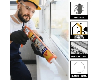 Masilla de poliuretano Sikaflex 11FC antracita cartucho 300ml