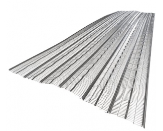 Placa Nervometal Galvanizado 2500x600 mm Espesor 0,5 mm para Refuerzo de Mortero