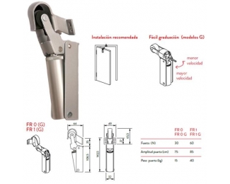 Freno retenedor Justor FR1 plata 0112.01