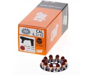 Cartuchos de Impulso Spit Calibre 6.3/10 Rojo Carga Media-Alta 10 Uds
