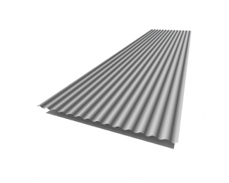 Chapa ondulada 18/76 acero galvanizado 3000x1160mm Silver Metallic