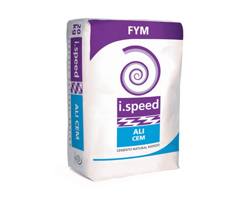 Cemento natural fraguado rápido i.speed ALI CEM saco 20kg