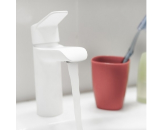 Grifo lavabo 100 blanco mate Clever Start Elegance 60712
