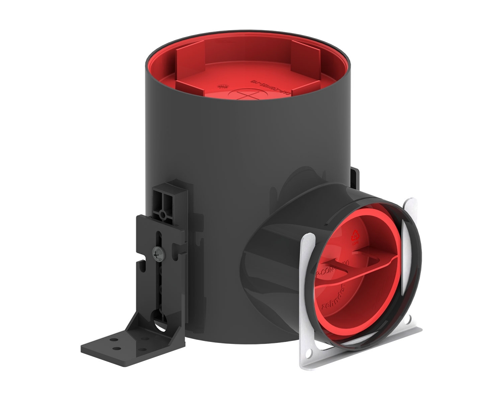 Boca de ventilación corta ComfoTube 90 Zehnder Plenum TVA-P 90