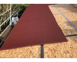 Placa Onduline bajo teja DRS BT-50 para teja con encaje y pizarra