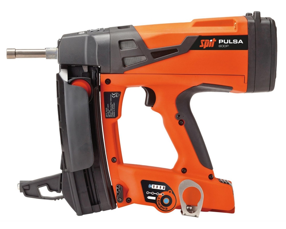 Clavadora a gas y batería Spit 800P en maletín