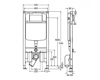 Elemento de inodoro Prevista Dry Viega 8523