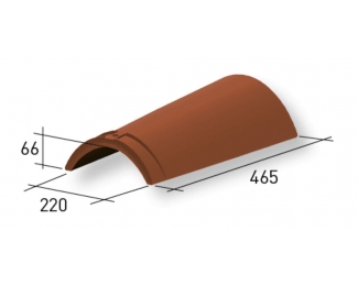 Cumbrera circular La Escandella Q02 roja