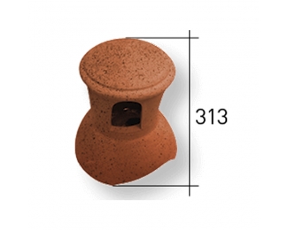 Chimenea La Escandella Q50 roja