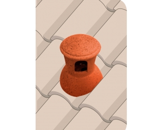 Chimenea La Escandella Q50 roja