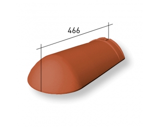 Remate cumbrera circular La Escandella Q04 rojo