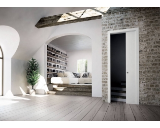 Premarco puerta corredera de una hoja Scrigno Platinum Maestro enfoscado