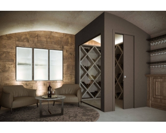 Premarco puerta corredera de una hoja Scrigno Platinum Maestro enfoscado