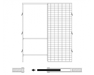 Premarco puerta corredera de una hoja Scrigno Platinum Maestro enfoscado