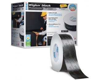 Cinta de alto rendimiento adhesiva Siga Wigluv Black 60mm x 40m