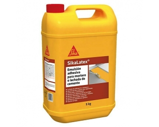 Emulsión adhesiva para mortero o lechada de cemento SikaLatex bidón 5kg