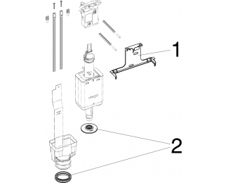 Kit de válvula de desagüe Viega 8310.0