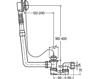 Desagüe/rebosadero Citaplex Viega 6176.241