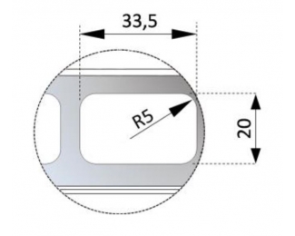 Panel Aluacero Ventanas 11 lamas en aluminio 650x0,8mm