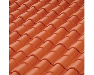 Teja cerámica mixta TBF Tuile Romane Canal 1 RC roja (12 uds./m²)