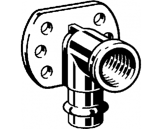 Placa mural de bronce Profipress G Viega 2625.5