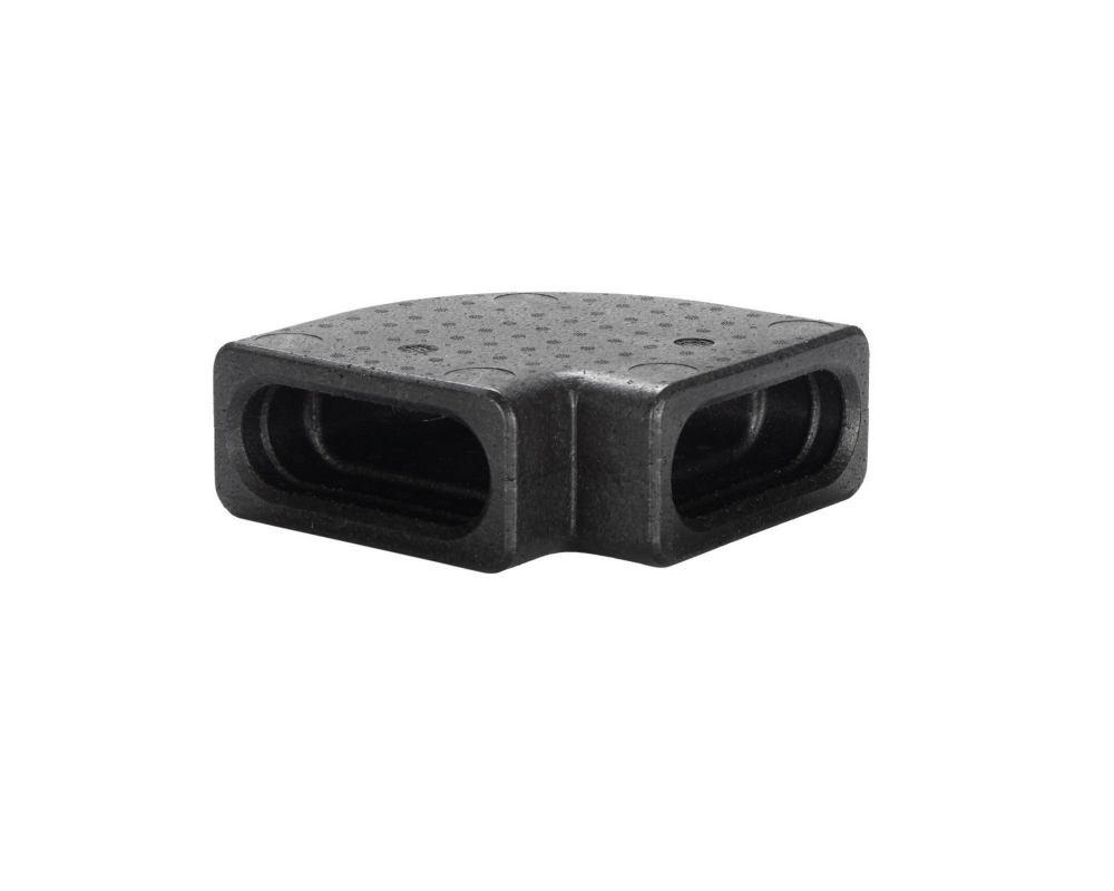 Curva plana 90º para ComfoTube Them Flat 51 Zehnder 990430851