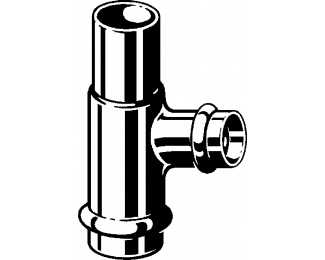 Pieza en T prensada cobre Profipress G Viega 2618.1