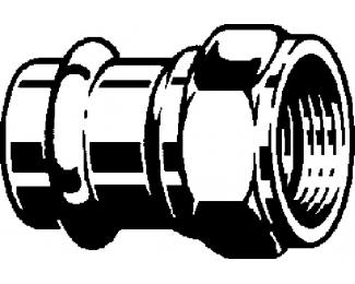 Racor de conexión prensado bronce Profipress G Viega 2666