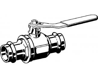 Válvula de bola bronce para gas Profipress G Viega 2670