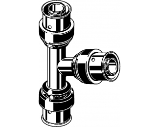 Pieza en T inoxidable Viega Smartpress 6718