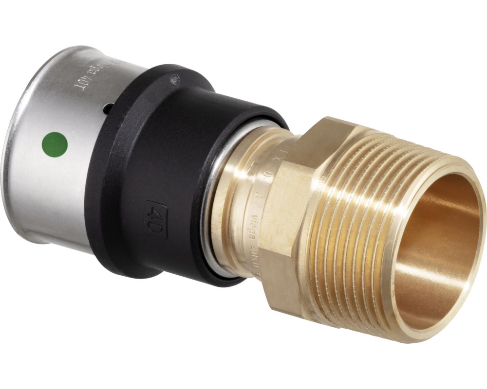 Pieza de empalme bronce macho Viega Smartpress 6711