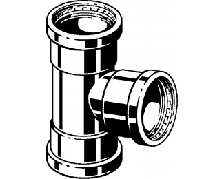 Pieza en T inoxidable Sanpress XL Viega 2318XL
