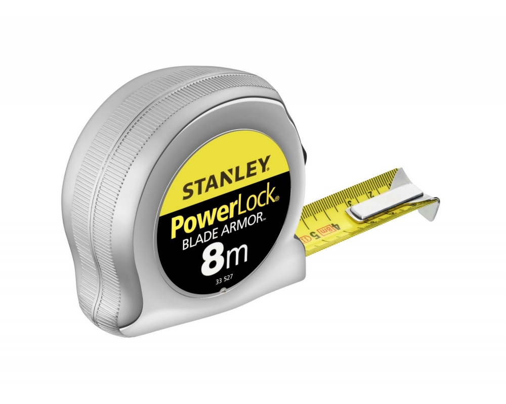 Flexómetro Powerlock 8m x 25mm BladeArmor Stanley 0-33-527