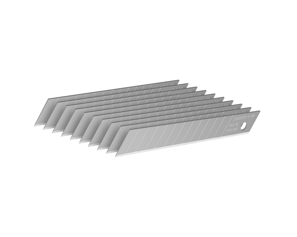 Hojas para Cutter 9mm 10 hojas Stanley 0-11-300
