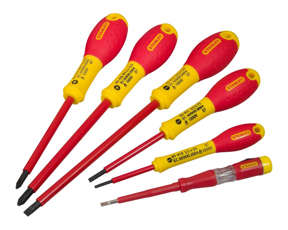 Juego 6 piezas aislados plana/pozidrivee FatMax Stanley 0-65-441