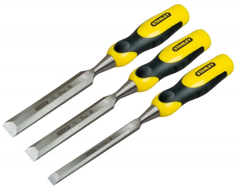 Juego de formones Dynagrip 3 piezas 10-15-20mm Stanley 2-16-887