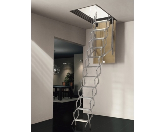 Escalera escamoteable de tijera galvanizada ZX-TECHO