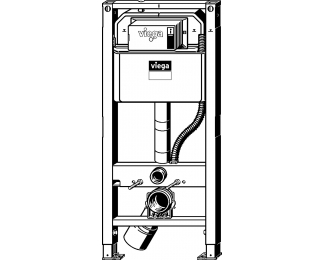 Elemento de inodoro Prevista Dry Viega 8522