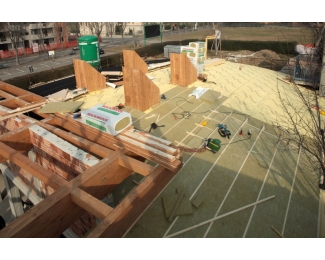 Panel rígido de lana de roca 1200x600x80mm Rockwool Rockciel (paquete 2,88m²)