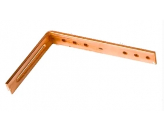 Soporte angular corto de cobre para canalón 230x25x4mm