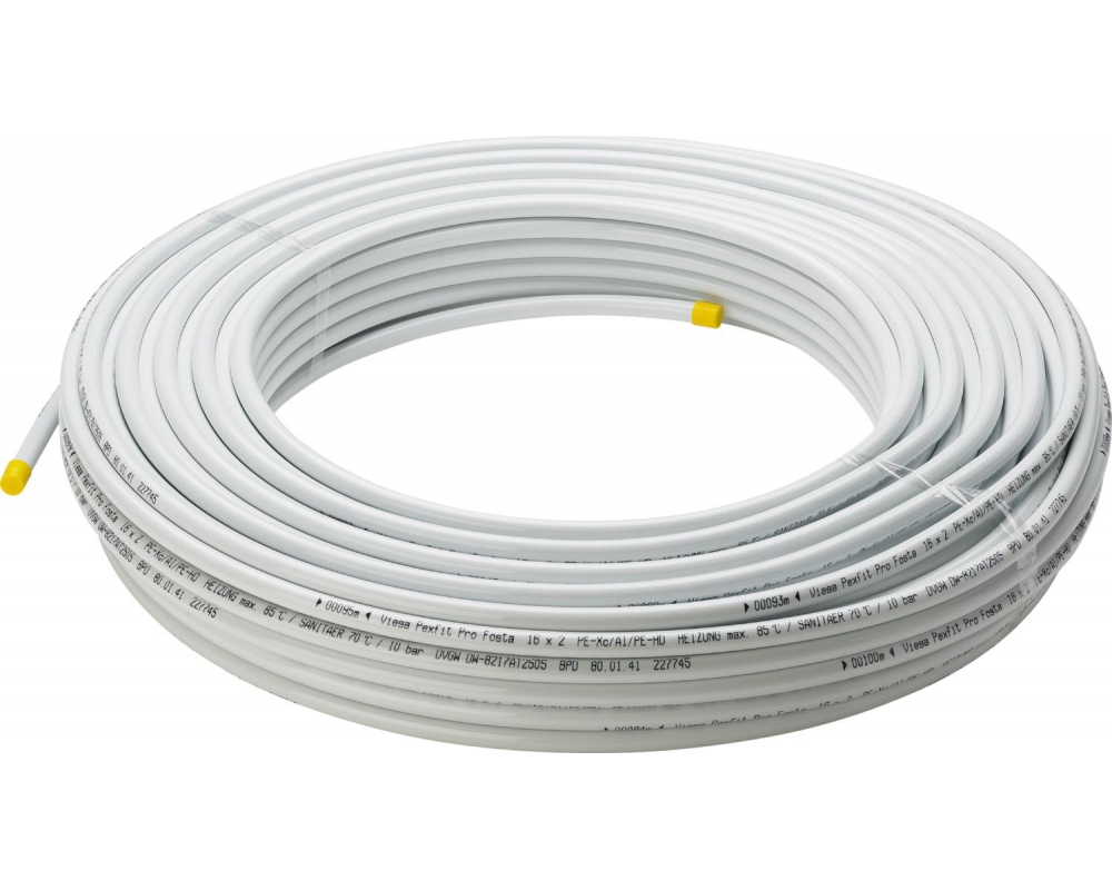 Tubo multicapa Smartpress/Pexfit Pro plástico blanco Viega 4705