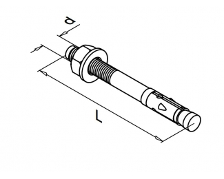 Tornillo de fijación anclaje Q BZ inox 316 Q-railing 244110-875