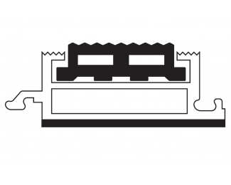 Pavimento antisuciedad para entradas Basmat Hermes Goma 17mm